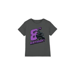 Black Panther Childrens/Kids 8th Birthday T-Shirt / Charcoal